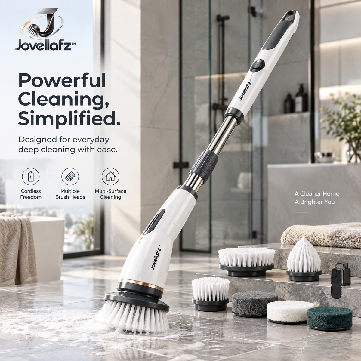 Jovellafz™ Electric Spin Cleaning Brush product image 1