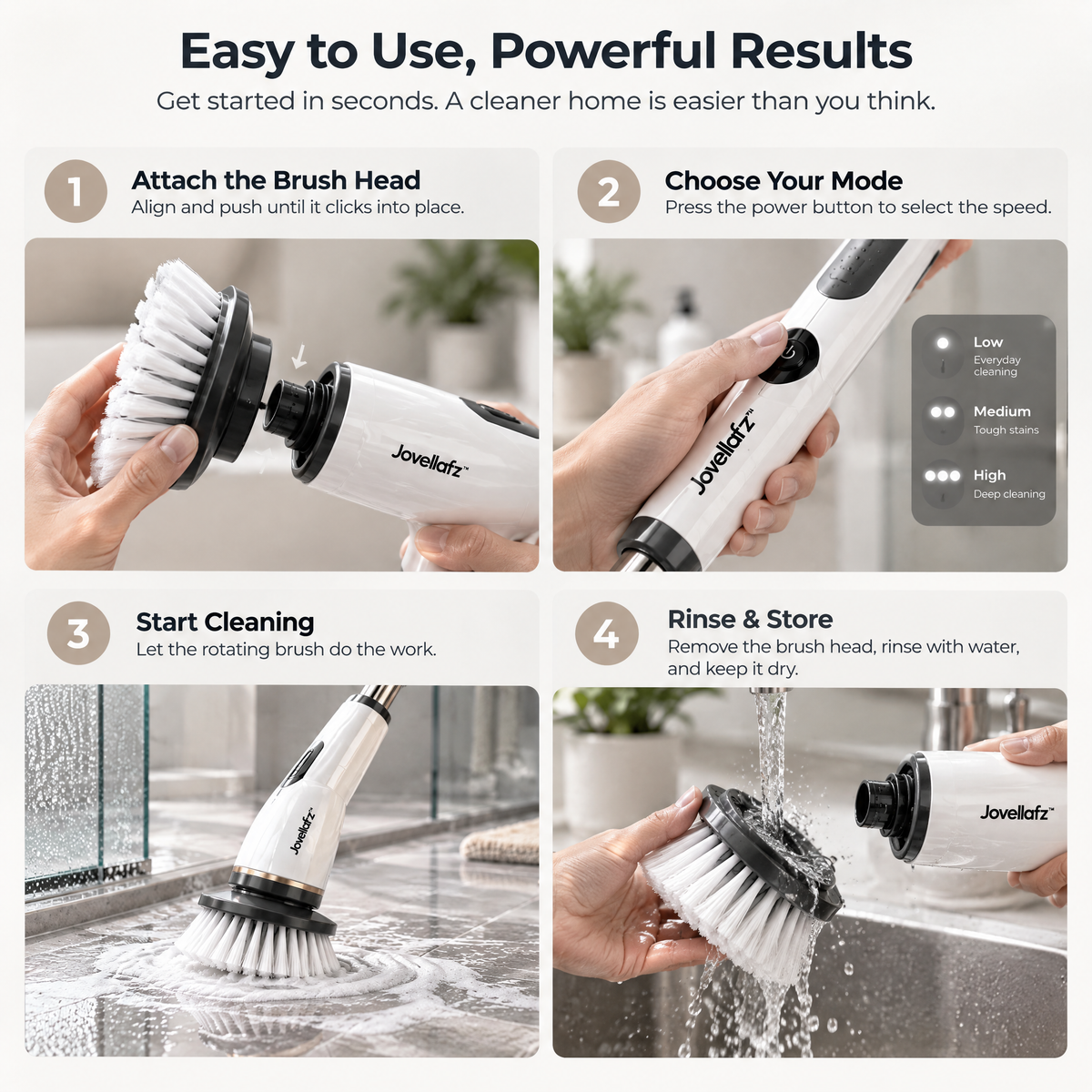 Jovellafz™ Electric Spin Cleaning Brush product image 4