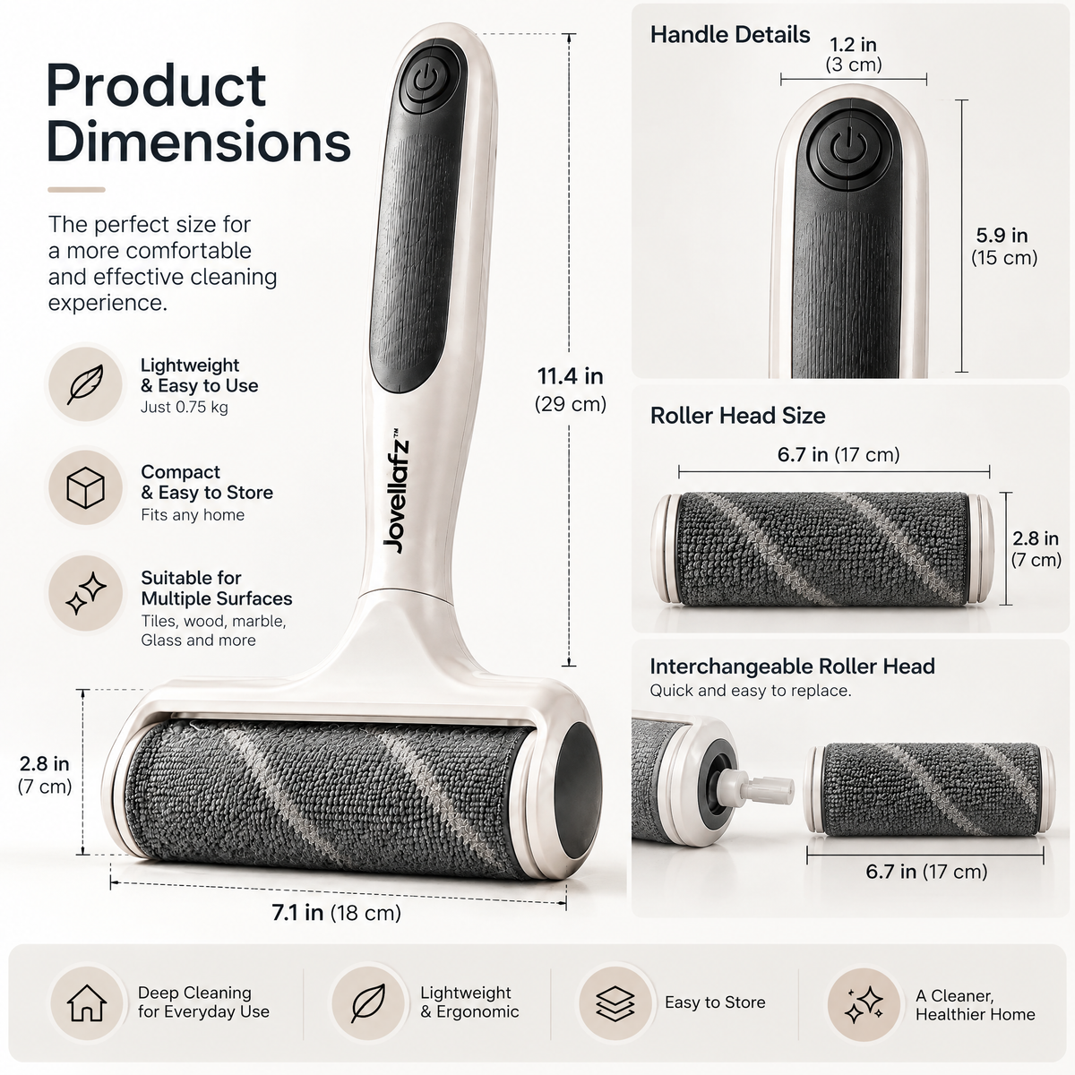 Jovellafz™ Cordless Electric Roller Cleaner product image 5