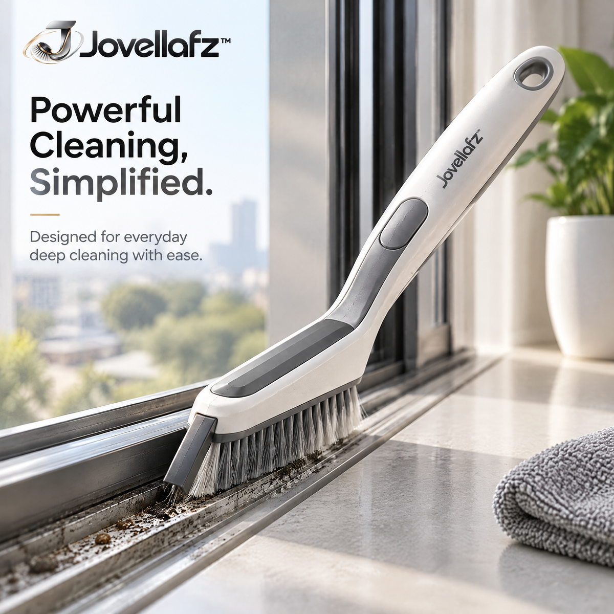 Jovellafz™ Electric Cleaning Brush | Rechargeable Cordless Scrubber with Multiple Brush Heads, Powerful Motor, IPX7 Waterproof Design & Long-Lasting Battery for Bathroom, Kitchen and Home Cleaning - product image 1