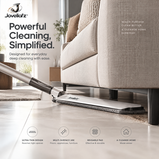 Jovellafz™ Spray Mop with Washable Microfiber Pad | Flat Floor Cleaner with 360° Rotation, Wet Mop System for Hardwood, Tile, Laminate & Bathroom Floors - product image 1